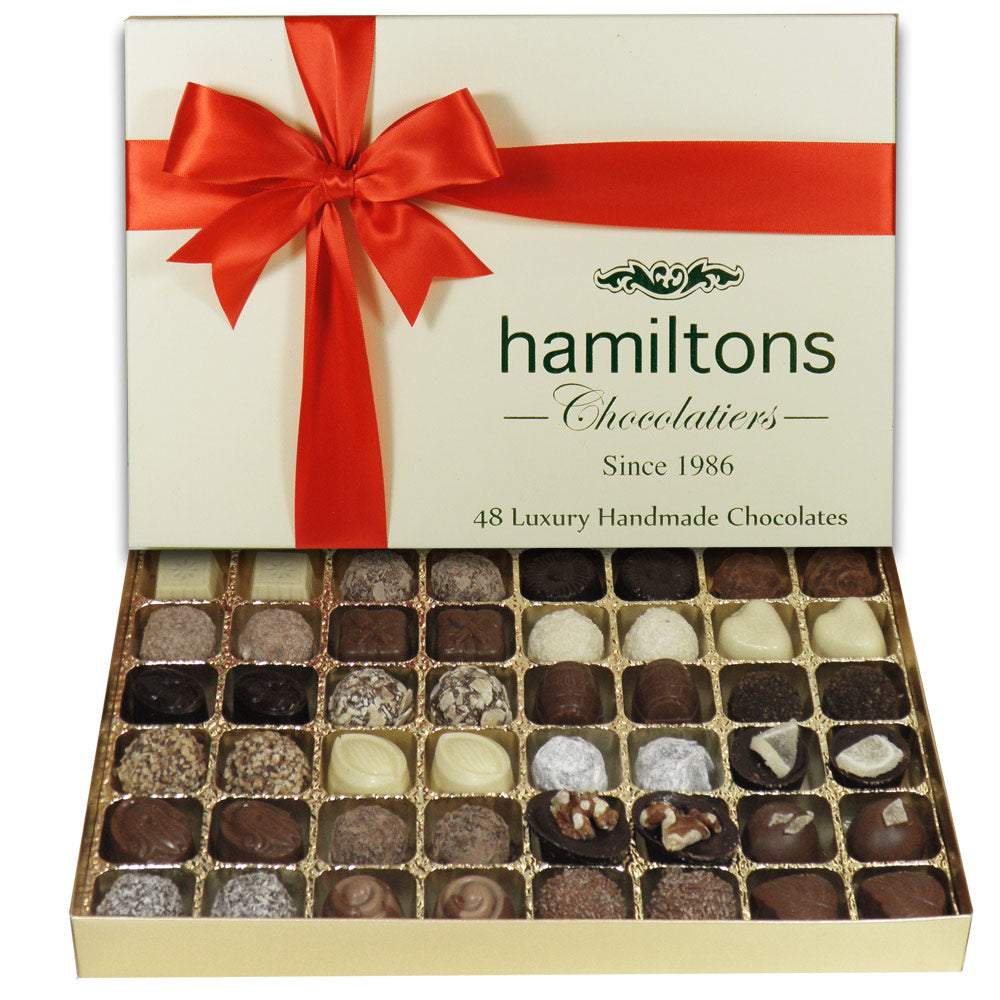 Valentines Day Premium Luxury Chocolate Box 48 Handmade Chocolates